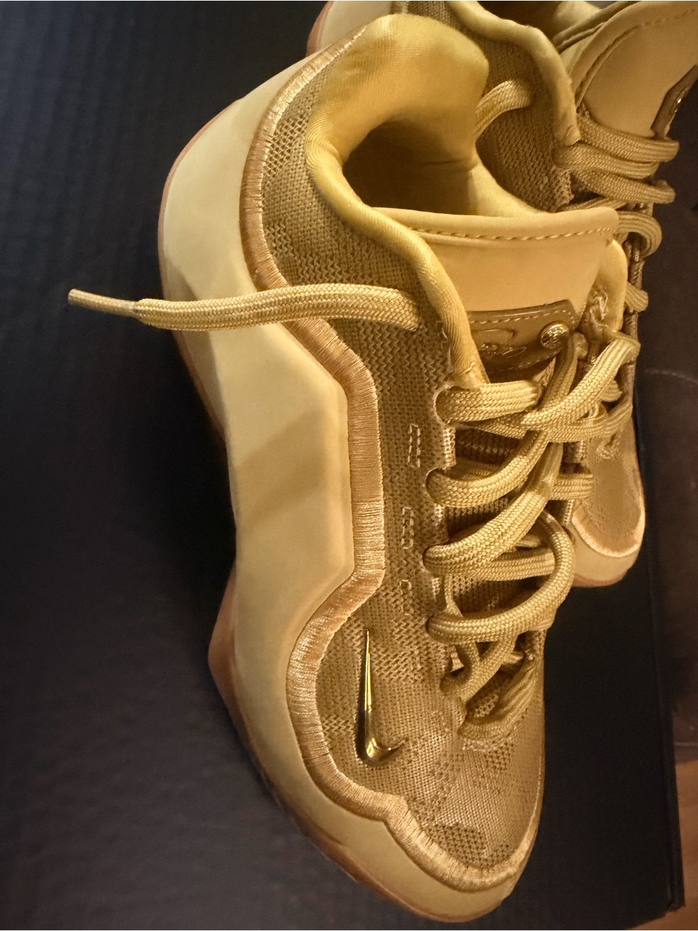 Nike Kids Metallic Gold Low-Top Sneakers